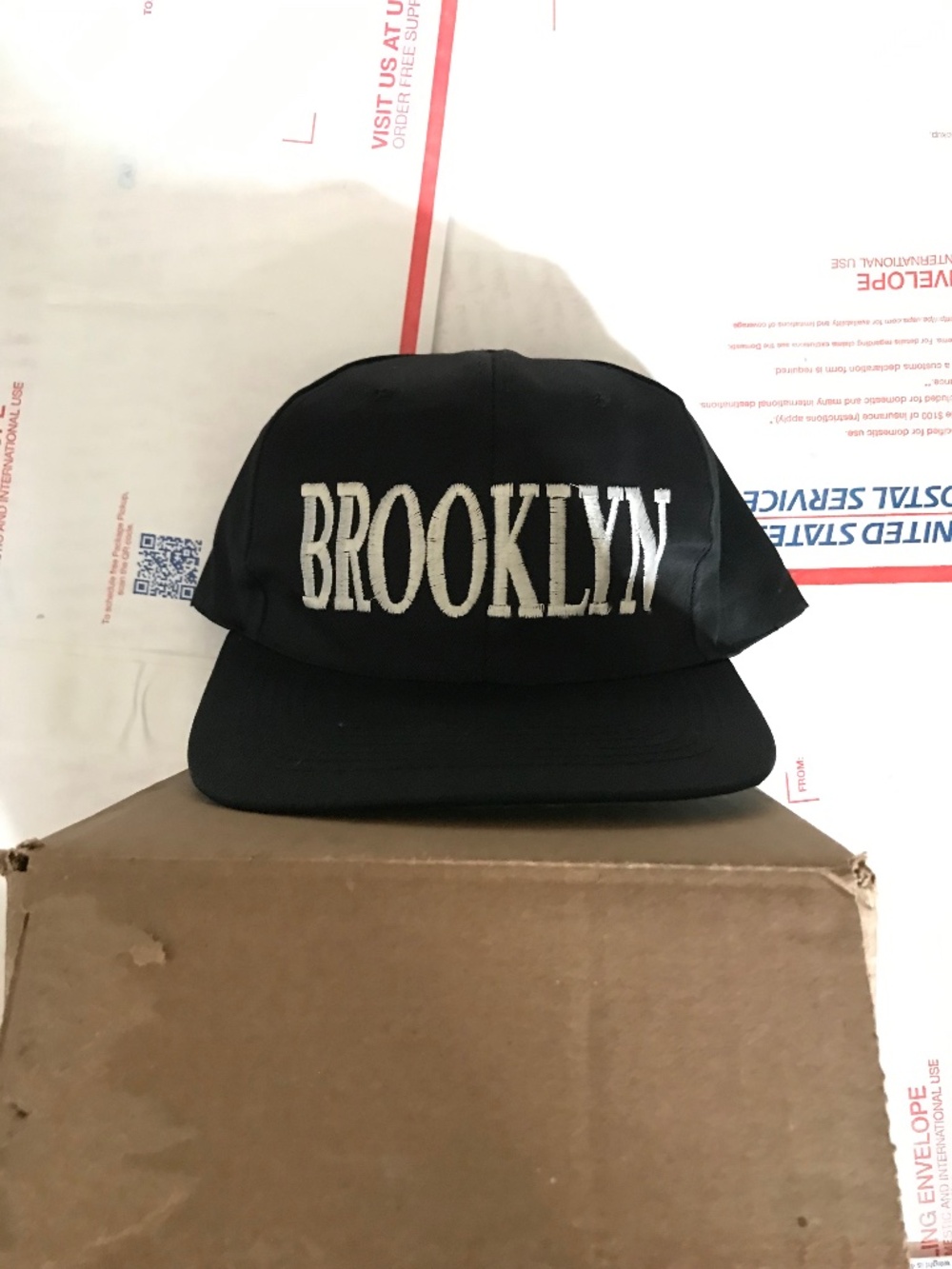 Men’s Rare Vintage Brooklyn Black SnapBack Hat